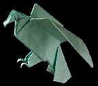 Origami Vulture by John Montroll on giladorigami.com