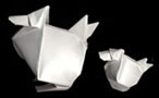 Origami Duck - Little big by Nicolas Terry on giladorigami.com