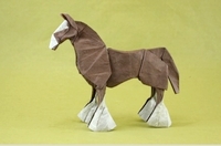 Origami Clydesdale horse by Quentin Trollip on giladorigami.com