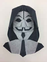Origami Guy Fawkes by Quentin Trollip on giladorigami.com