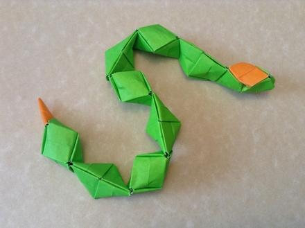 Origami Snake by Max Hulme on giladorigami.com