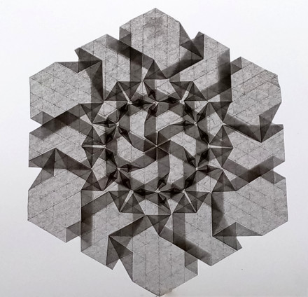 Origami Larcime di Hiroshima tessellation by Roberto Vigorelli on giladorigami.com