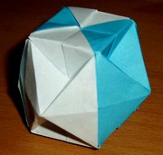 Origami Kawasaki cube 1 variations by Toshikazu Kawasaki on giladorigami.com