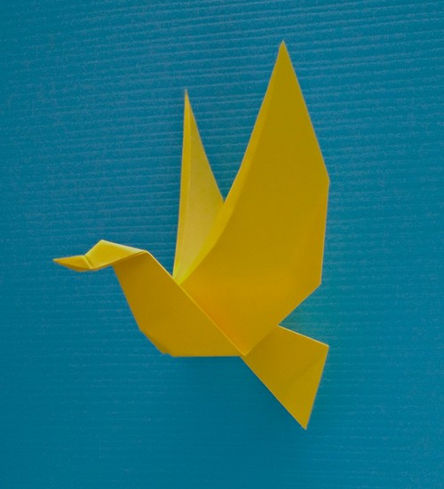 Origami Bird of freedom by Gabriel Vong on giladorigami.com