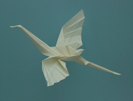 Origami Crane - flying by Gabriel Vong on giladorigami.com