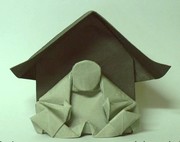 Origami Buddha shrine by Neal Elias on giladorigami.com