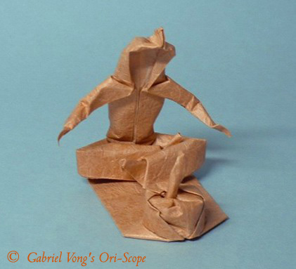 Origami Snake charmer by Neal Elias on giladorigami.com