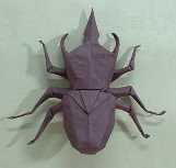 Origami Caucasus giant beetle by Fumiaki Kawahata on giladorigami.com