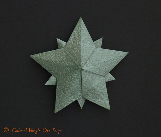 Origami 10 pointed star by Philip Shen on giladorigami.com