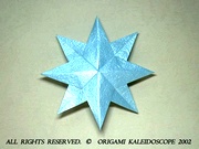 Origami 8 pointed star (double star) by Philip Shen on giladorigami.com