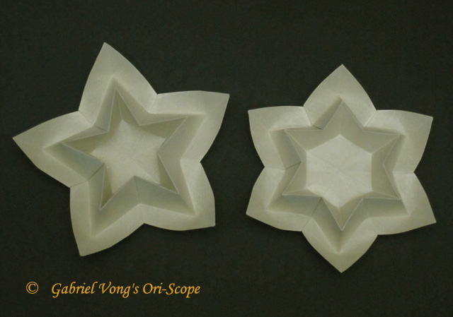 Origami Philip Star Dish by Gabriel Vong on giladorigami.com