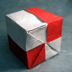 Origami Kawasaki cube 1 by Toshikazu Kawasaki on giladorigami.com