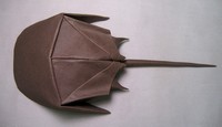Origami Horseshoe crab by Michael G. LaFosse on giladorigami.com