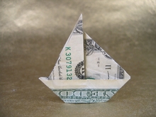 Origami Sailboat by John Montroll on giladorigami.com