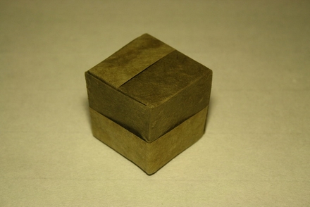 Origami Striped cube by John Montroll on giladorigami.com