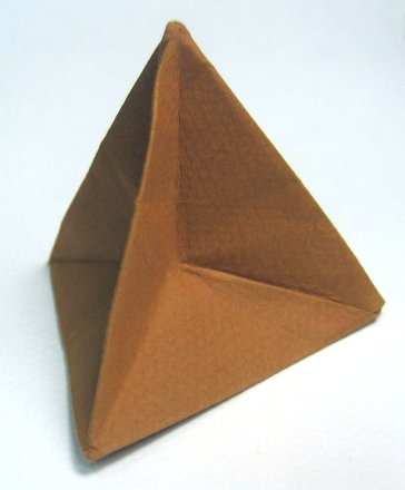 Origami Sunken tetrahedron by John Montroll on giladorigami.com