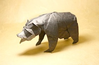 Origami Spectacled bear by Nguyen Hung Cuong on giladorigami.com