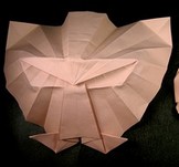Origami Panther mask by Hojyo Takashi on giladorigami.com