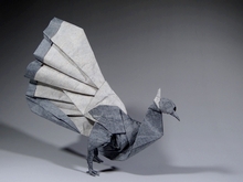 Origami Brown eared pheasant by Meng Weining (212moving) on giladorigami.com