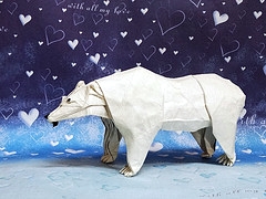 Origami Polar bear by Nicolas Gajardo Henriquez on giladorigami.com