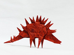Origami Tuojiangosaurus by Fumiaki Kawahata on giladorigami.com