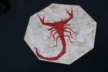 Origami Flat scorpion by Jiahui Li (Syn) on giladorigami.com