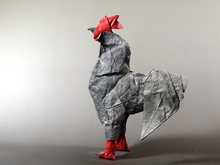 Origami Rooster by Mi Wu on giladorigami.com