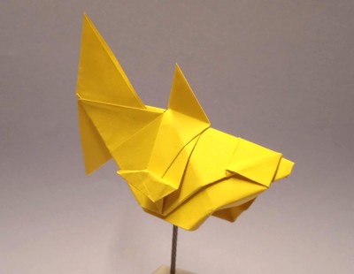 Origami Square fish by Xabier Sevillano on giladorigami.com