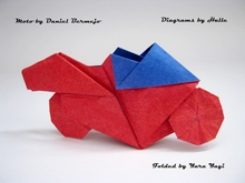 Origami Motorcycle by Daniel Bermejo Sanchez on giladorigami.com