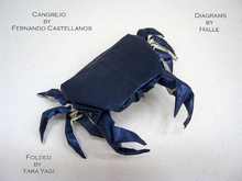 Origami Crab by Fernando Castellanos on giladorigami.com