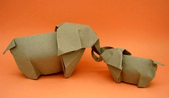 Origami Elephant by Sergio L. Guarachi Veliz on giladorigami.com