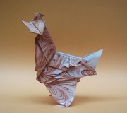 Origami Hen by Jaime Nino Bernal on giladorigami.com
