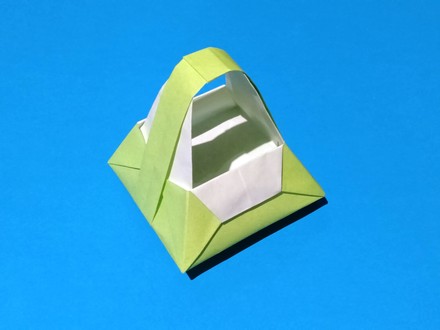 Origami Box with locked handle by John Marshall on giladorigami.com