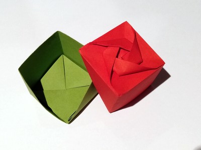 Origami Box with rose by Ryo Aoki on giladorigami.com