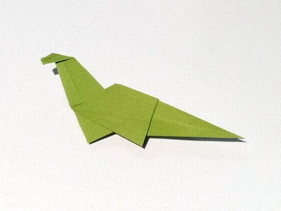Origami Brontosaurus by Marc Kirschenbaum on giladorigami.com