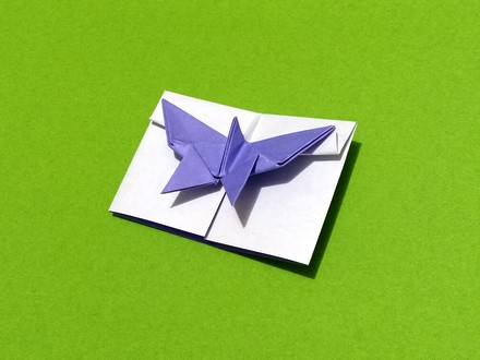 Origami Butterfly card by Sy Chen on giladorigami.com