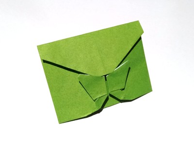 Origami Butterfly envelope by Fumiaki Kawahata on giladorigami.com