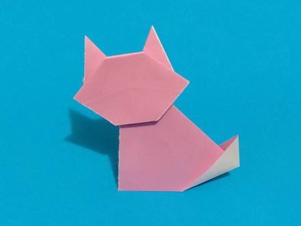 Origami Cat by Milada Bla