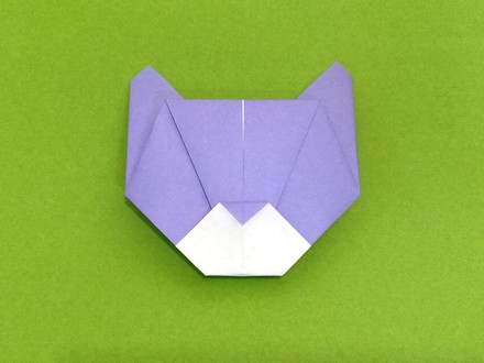Origami Cat head by Milada Bla