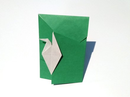 Origami Crane envelope by Futawatari Masako on giladorigami.com