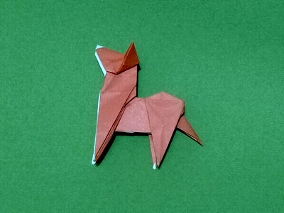 Origami Dog by Fuchimoto Muneji on giladorigami.com