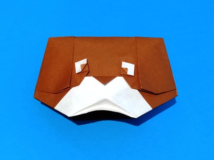 Origami Dog hat by Hsi-Min Tai on giladorigami.com