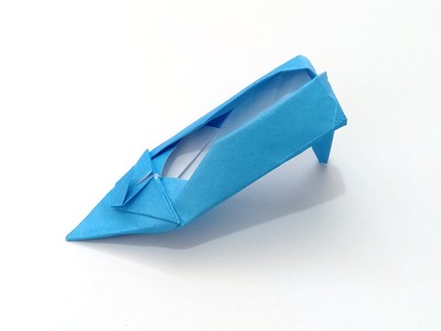 Origami Evening shoe by Sanja Srbljinovic Cucek on giladorigami.com