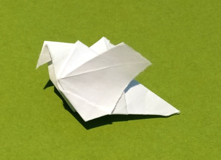 Origami Flapping dove by Gay Merrill Gross on giladorigami.com
