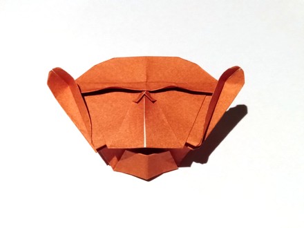 Origami Monkey head by Omar Tapia on giladorigami.com