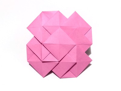 Origami Overlapping square twists by Stephen Hill on giladorigami.com