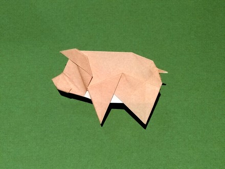 Origami Pig by Meng Weining (212moving) on giladorigami.com