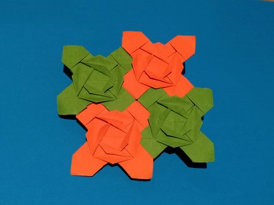 Origami Rose quilt by Usman Rosyidhi on giladorigami.com