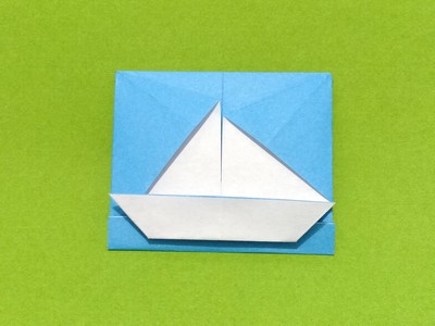 Origami Sailboat card by Sy Chen on giladorigami.com