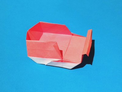 Origami Sleigh by John Montroll on giladorigami.com